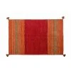 ALTER Tapis Moderne Kansas, Style Kilim, 100% Coton, Rouge, 230x160cm