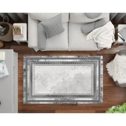 Mani Textile Tapis NAJAT Silver -Magasin Joss & Main tapis najat silver 13852890 38414454 1140x1140