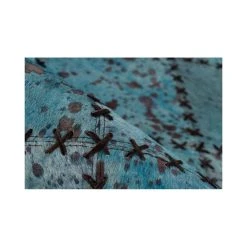 Paris Prix Tapis Patchwork En Cuir Fait Main ""Voila"" Turquoise - 120 X 170 Cm -Magasin Joss & Main tapis patchwork en cuir fait main voila turquoise 2