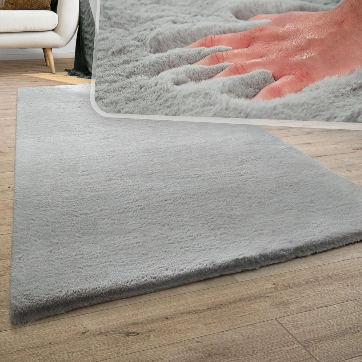 Paco Home Tapis Poils Longs, Shaggy Pour Salon, Moelleux, Doux, Lavable, Gris 3 Paco Home Tapis Poils Longs, Shaggy Pour Salon, Moelleux, Doux, Lavable, Gris