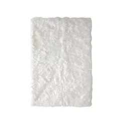 The Home Deco Factory Tapis Imitation Fourrure 115 X 170 Cm. -Magasin Joss & Main tapis rectangulaire imitation fourrure l 170 x l 115 x h 1 cm blanc 1