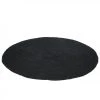 Dansmamaison Tapis Rond Jute Noir - L 150 X L 150 X H 1 Cm