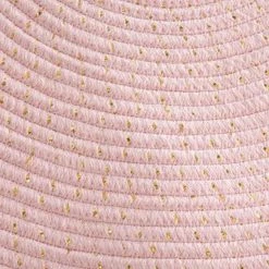 Pegane Tapis Ronde En Coton Et Polyester Coloris Rose - Diamètre : 90 Cm -Magasin Joss & Main tapis ronde en coton et polyester coloris rose diametre 90 cm 11524564 30193646 1140x1140