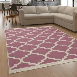 Paco Home Tapis Salon Chambre Adulte Lavable Scandinave Oriental Franges Rose Cr... -Magasin Joss & Main tapis salon chambre adulte lavable scandinave oriental franges rose creme 13597680 37347020 1140x1140
