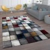 Paco Home Tapis Salon Moderne Poils Ras Tapis Vintage Dés Gris Blanc Cassé Rou... -Magasin Joss & Main tapis salon moderne poils ras tapis vintage des gris blanc casse rouge bleu 9246043 24138739 1140x1140