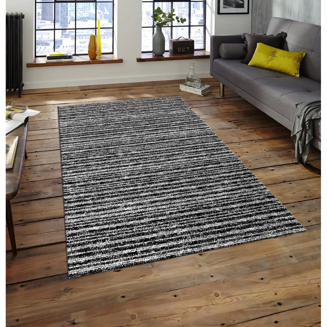 Mani Textile Tapis SELMA Noir 4 Mani Textile Tapis SELMA Noir – Image 2
