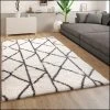 Paco Home Tapis Shaggy Poil Long Motif Scandinave Motif Diamant Gris Blanc Cass?... -Magasin Joss & Main tapis shaggy poil long motif scandinave motif diamant gris blanc casse 10493800 27161634 1140x1140