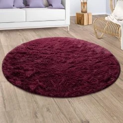 Paco Home Tapis Shaggy Tapis De Salon Fausse Fourrure Poil Long Moelleux Rouge B... -Magasin Joss & Main tapis shaggy tapis de salon fausse fourrure poil long moelleux rouge bordeaux 7788191 19687993 1200x1200