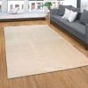 Paco Home Tapis, Tapis À Poils Ras Doux Pour Salon, Très Moelleux, Lavable, Be... -Magasin Joss & Main tapis tapis poils ras doux pour salon tres moelleux lavable beige 7790335 19694367 1200x1200
