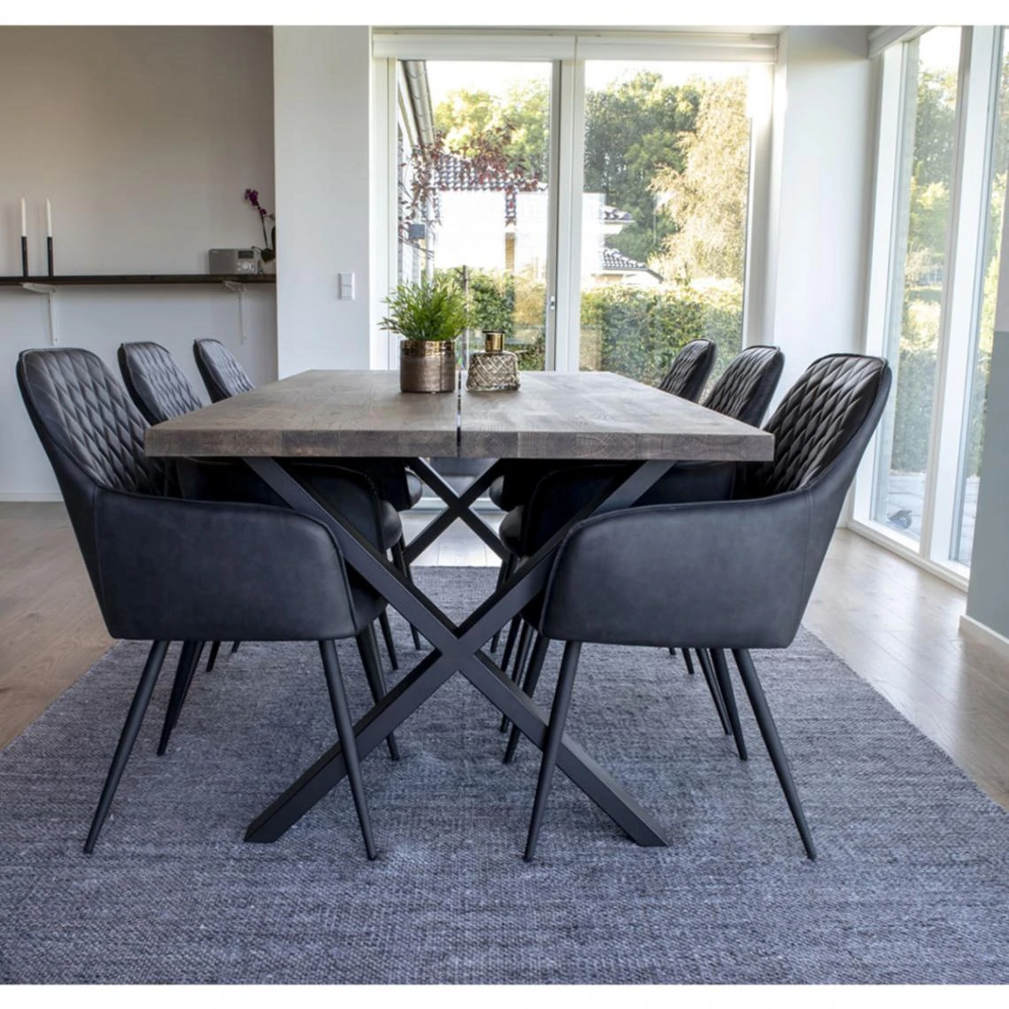 HOUSE NORDIC Tapis Tissé à La Main Gris Graphite 160 X 230 Cm UTAH 4 HOUSE NORDIC Tapis Tissé à La Main Gris Graphite 160 X 230 Cm UTAH – Image 2