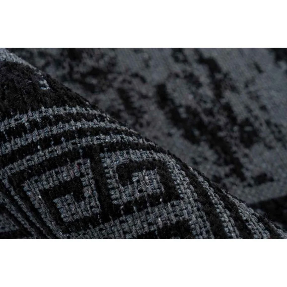 Paris Prix Tapis Tissé à Poils Plats Rétro Kalevi Noir 160 X 230 Cm 5 Paris Prix Tapis Tissé à Poils Plats Rétro Kalevi Noir 160 X 230 Cm – Image 3