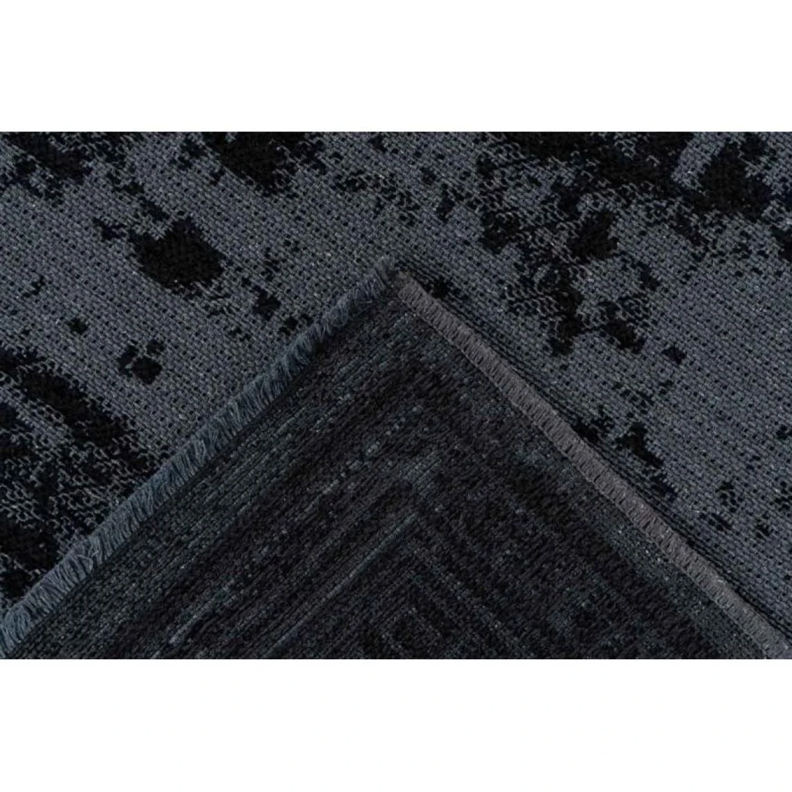 Paris Prix Tapis Tissé à Poils Plats Rétro Kalevi Noir 160 X 230 Cm 6 Paris Prix Tapis Tissé à Poils Plats Rétro Kalevi Noir 160 X 230 Cm – Image 4