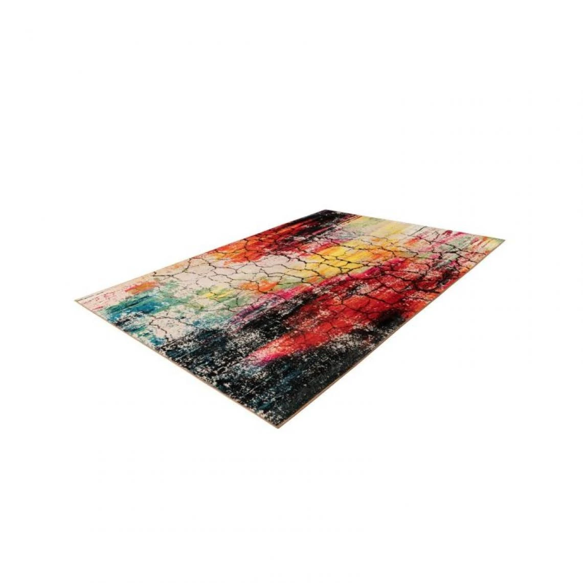 Paris Prix Tapis Tissé Doux à Poils Plats Saphira Multicolore 200 X 290 Cm 4 Paris Prix Tapis Tissé Doux à Poils Plats Saphira Multicolore 200 X 290 Cm – Image 2