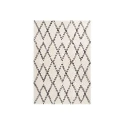 Paris Prix Tapis Tissé Géométrique ""Orlando"" Ivoire - 160 X 230 Cm