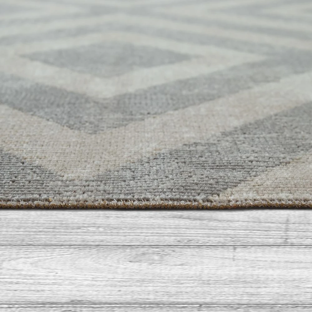 Paco Home Tapis Scandinave Gris Balcon Terrasse Extérieur Motif Losanges Résis... 4 Paco Home Tapis Scandinave Gris Balcon Terrasse Extérieur Motif Losanges Résis... – Image 2