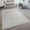 Paco Home Tapis Intérieur & Extérieur Tissé À Plat Avec Motif Scandinave Et ... -Magasin Joss & Main teppich robust beige muster geflochten struktur wohnzimmer esszimmer schlafzimmer flur eingangsbereich pflegeleicht gemuetlich wohnlich 1
