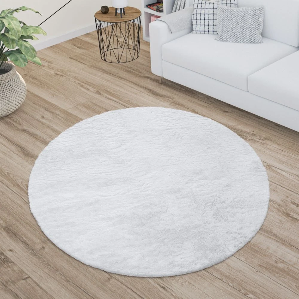 Paco Home Tapis Poils Longs, Shaggy Pour Salon, Moelleux, Doux, Lavable, Blanc U... 5 Paco Home Tapis Poils Longs, Shaggy Pour Salon, Moelleux, Doux, Lavable, Blanc U... – Image 3