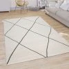 Paco Home Tapis Salon Avec Motif Losanges Scandinave Moderne Poils Ras, Clair Bl... -Magasin Joss & Main teppich wohnzimmer geometrisch skandi 1