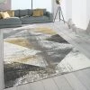 Paco Home Tapis Frisé, Poils Ras Pour Salon Look Usé Tons Pastel Jaune Gris -Magasin Joss & Main teppich wohnzimmer tuerkis gelb 1