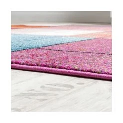 Paco Home Tapis De Créateur Moderne Coloré Motif à Carreaux Multicolore Turqu... -Magasin Joss & Main teppiche bunt wohnzimmer teppich guenstig karo 3