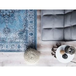 Beliani Tapis Bleu 160 X 230 Cm ALMUS - Bleu -Magasin Joss & Main undef src sa picid 702789 x 2560 type color image