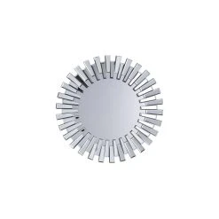 Beliani Miroir Rond Argenté CHOLET - Argent