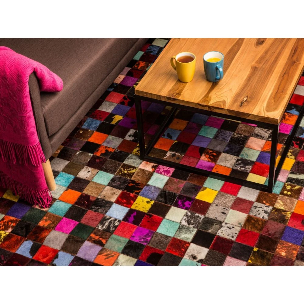 Beliani Tapis Patchwork Multicolore 200x300 Cm ENNE - Coloré – Image 3