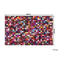 Beliani Tapis Patchwork Multicolore 200x300 Cm ENNE - Coloré -Magasin Joss & Main undef src sa picid 709226 x 2560 type whitesh image