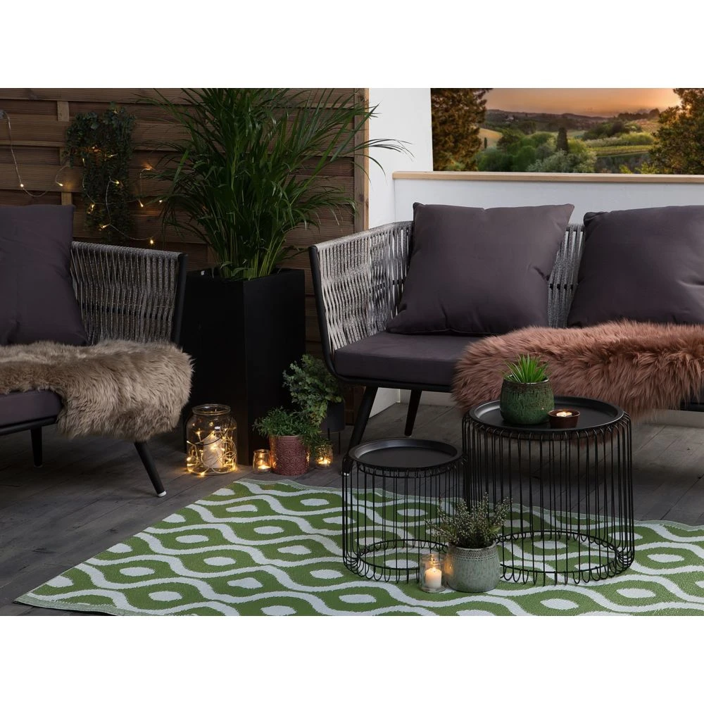 Beliani Tapis Vert 120 X 180 Cm PUNE - Vert – Image 3