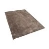 Beliani Tapis 140 X 200 Cm Marron Clair EVREN - Noir