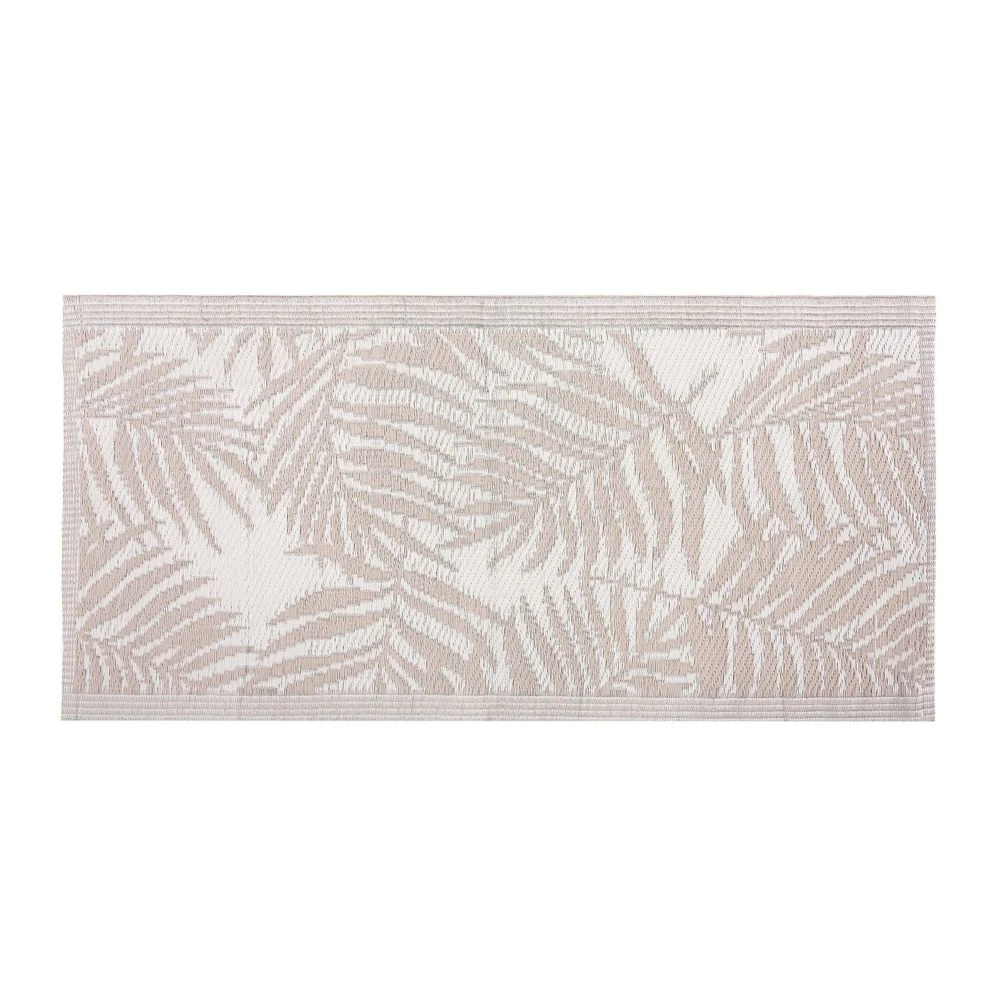 Beliani Tapis Extérieur Beige Au Motif Feuilles De Palmier 60 X 105 C... 6 Beliani Tapis Extérieur Beige Au Motif Feuilles De Palmier 60 X 105 C... – Image 4