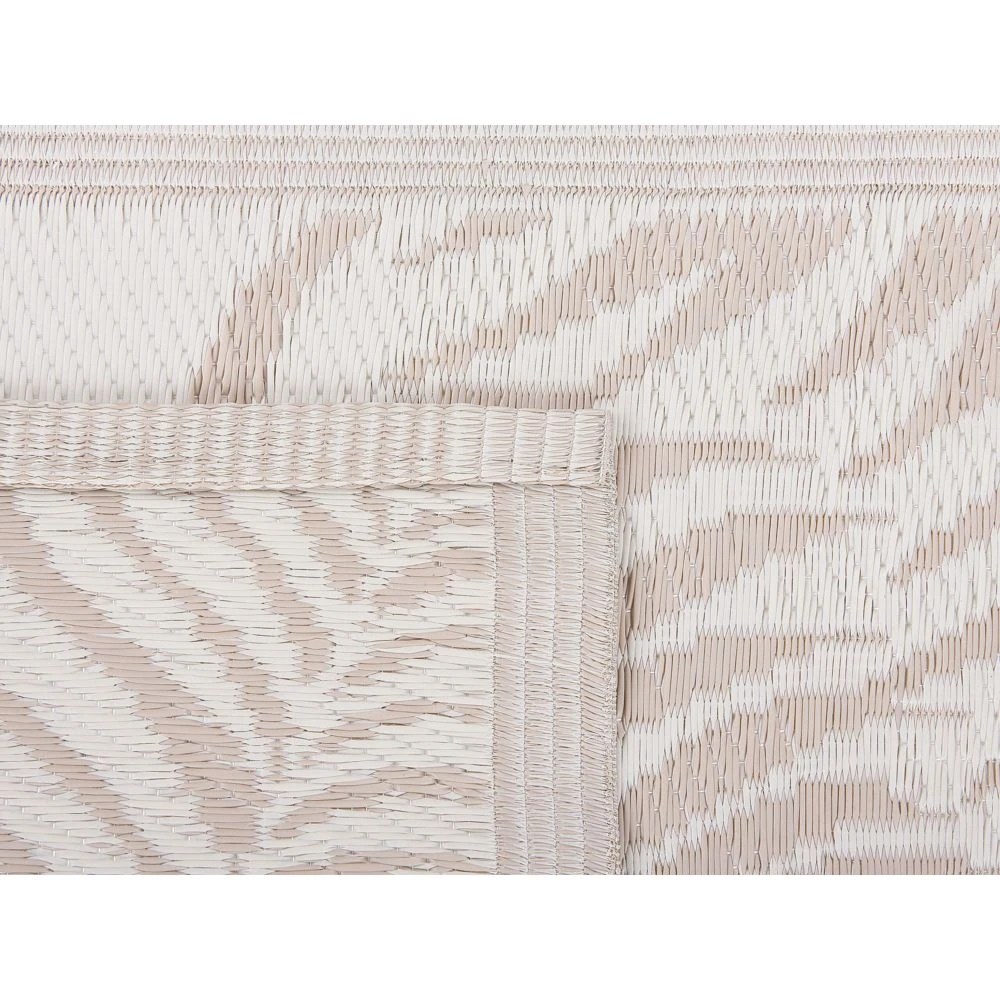 Beliani Tapis Extérieur Beige Au Motif Feuilles De Palmier 60 X 105 C... 7 Beliani Tapis Extérieur Beige Au Motif Feuilles De Palmier 60 X 105 C... – Image 5
