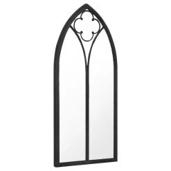 Alternative view of VidaXL Miroir De Jardin Noir 70x45 Cm Fer Pour Utilisation Extérieure