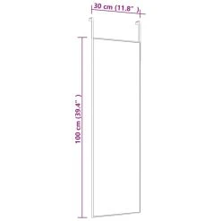 VidaXL Miroir De Porte Doré 30x100 Cm Verre Et Aluminium -Magasin Joss & Main vidaxl miroir de porte dore 30x100 cm verre et aluminium 13701290 37785498 1140x1140