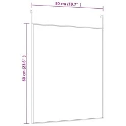 VidaXL Miroir De Porte Noir 50x60 Cm Verre Et Aluminium -Magasin Joss & Main vidaxl miroir de porte noir 50x60 cm verre et aluminium 13701306 37785562 1140x1140
