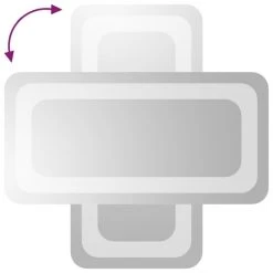 VidaXL Miroir De Salle De Bain à LED 20x40 Cm -Magasin Joss & Main vidaxl miroir de salle de bain a led 20x40 cm 14113294 39319958 1140x1140