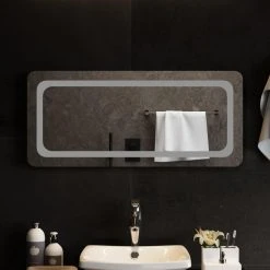 VidaXL Miroir De Salle De Bain à LED 90x40 Cm -Magasin Joss & Main vidaxl miroir de salle de bain a led 90x40 cm 14113312 39320028 1140x1140