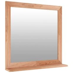 VidaXL Miroir Mural 55x55 Cm Bois Massif De Noyer -Magasin Joss & Main vidaxl miroir mural 55x55 cm bois massif de noyer 14092772 39201588 1140x1140
