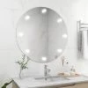 VidaXL Miroir Mural Sans Cadre Avec Lampes LED Rond Verre -Magasin Joss & Main vidaxl miroir mural sans cadre avec lampes led rond verre 11559990 30325918 1140x1140