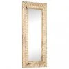 VidaXL Miroir Sculpté à La Main 110x50x2,6 Cm Bois De Manguier Solid...