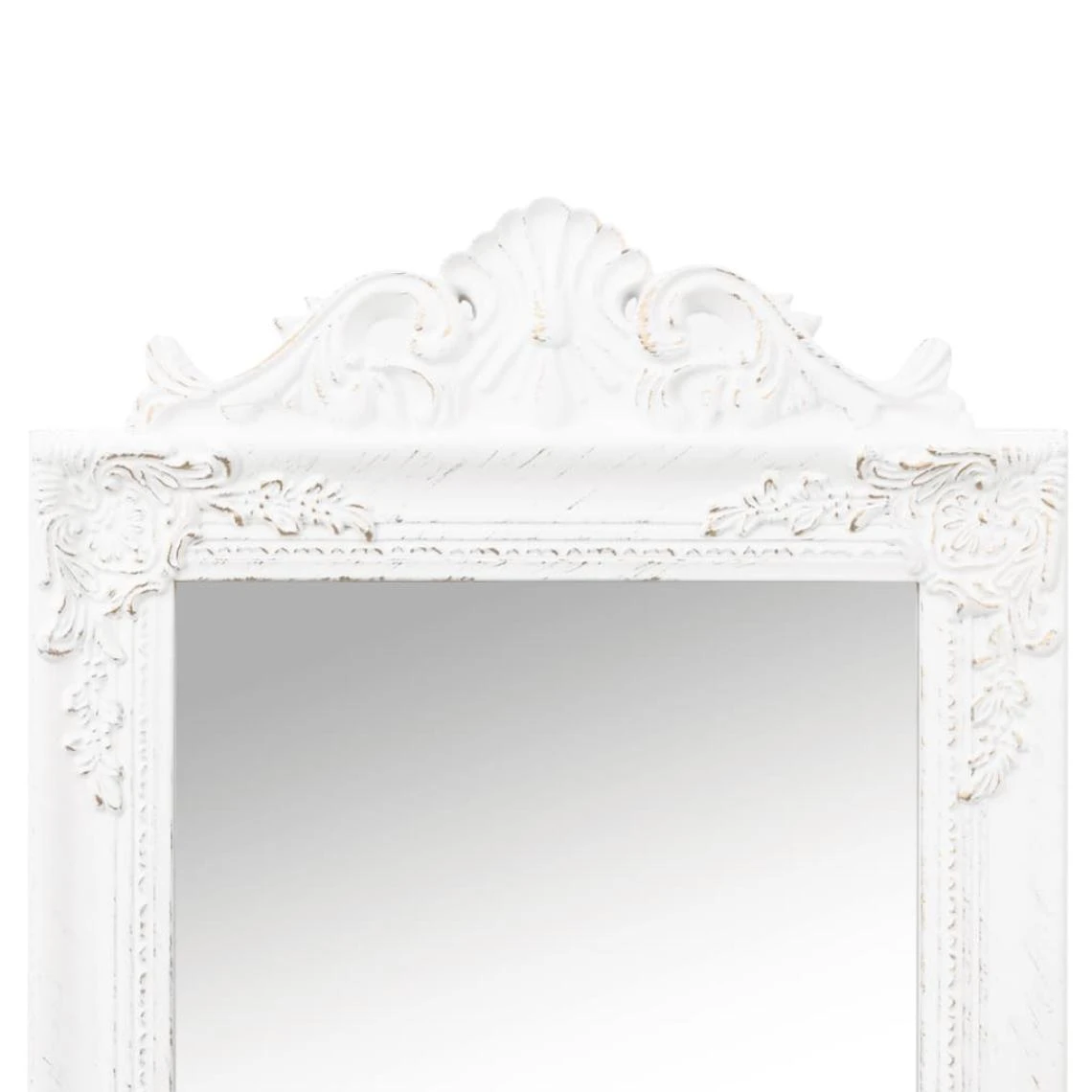 VidaXL Miroir Sur Pied Blanc 45x180 Cm 6 VidaXL Miroir Sur Pied Blanc 45x180 Cm – Image 4