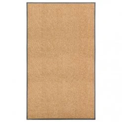 VidaXL Paillasson Lavable Crème 90x150 Cm