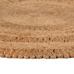 Alternative view of VidaXL Tapis Jute Tressé à La Main 180 Cm Rond