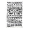 VidaXL Tapis Noir Et Blanc 160x230 Cm Coton
