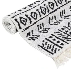 VidaXL Tapis Noir Et Blanc 160x230 Cm Coton -Magasin Joss & Main vidaxl tapis noir et blanc 160x230 cm coton 12165124 1099936 36 1140x1140