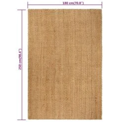 VidaXL Tapis Rectangulaire Naturel 180x250 Cm Jute -Magasin Joss & Main vidaxl tapis rectangulaire naturel 180x250 cm jute 13994996 38805370 1140x1140