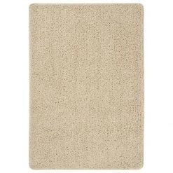 VidaXL Tapis Shaggy Antidérapant Crème 160x230 Cm
