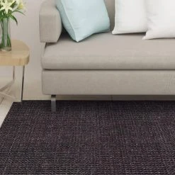 VidaXL Tapis Sisal Naturel 80x250 Cm Noir